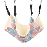 Maxbell Cat Hammock Bed Breathable Leisure 58x48cm for Indoor Cats Chinchilla Ferret triangle print