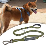 Maxbell Dog Seat Belt Dog Car Restraints Harness Seatbelt for Pets Shock Attenuation Green
