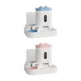 Maxbell 2 in 1 Automatic Pet Feeder Large Capacity Practical Cat Food Dog Water Bowl Blue