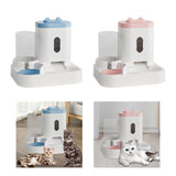 Maxbell 2 in 1 Automatic Pet Feeder Large Capacity Practical Cat Food Dog Water Bowl Blue