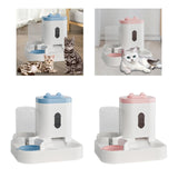 Maxbell 2 in 1 Automatic Pet Feeder Large Capacity Practical Cat Food Dog Water Bowl Blue