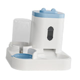 Maxbell 2 in 1 Automatic Pet Feeder Large Capacity Practical Cat Food Dog Water Bowl Blue