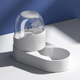 Maxbell Automatic Cat Food Dispenser Auto Cats Feeder for Puppy Small Medium Big Pet White