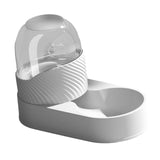 Maxbell Automatic Cat Food Dispenser Auto Cats Feeder for Puppy Small Medium Big Pet White