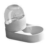 Maxbell Automatic Cat Food Dispenser Auto Cats Feeder for Puppy Small Medium Big Pet White