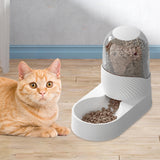Maxbell Automatic Cat Food Dispenser Auto Cats Feeder for Puppy Small Medium Big Pet White