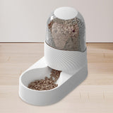 Maxbell Automatic Cat Food Dispenser Auto Cats Feeder for Puppy Small Medium Big Pet White