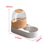 Maxbell Automatic Cat Food Dispenser Auto Cats Feeder for Puppy Small Medium Big Pet Orange