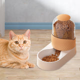Maxbell Automatic Cat Food Dispenser Auto Cats Feeder for Puppy Small Medium Big Pet Orange