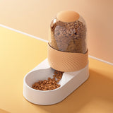 Maxbell Automatic Cat Food Dispenser Auto Cats Feeder for Puppy Small Medium Big Pet Orange