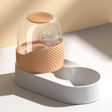 Maxbell Automatic Cat Food Dispenser Auto Cats Feeder for Puppy Small Medium Big Pet Orange