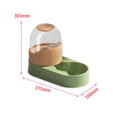 Maxbell Automatic Cat Food Dispenser Auto Cats Feeder for Puppy Small Medium Big Pet Green