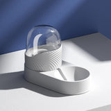 Maxbell Automatic Pet Feeder Dispenser Set Dogs Cats Food Feeder and Water Dispenser White