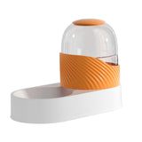 Maxbell Automatic Pet Feeder Dispenser Set Dogs Cats Food Feeder and Water Dispenser Orange