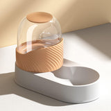 Maxbell Automatic Pet Feeder Dispenser Set Dogs Cats Food Feeder and Water Dispenser Orange