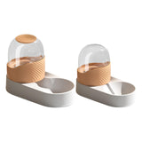 Maxbell Automatic Pet Feeder Dispenser Set Dogs Cats Food Feeder and Water Dispenser Orange