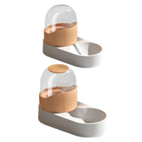 Maxbell Automatic Pet Feeder Dispenser Set Dogs Cats Food Feeder and Water Dispenser Orange