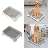 Maxbell Dog Toilet for Small and Medium Dogs Durable Pet Litter Pan Puppy Potty Tray White A