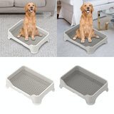 Maxbell Dog Toilet for Small and Medium Dogs Durable Pet Litter Pan Puppy Potty Tray White A