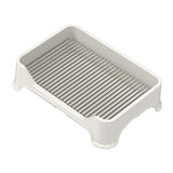 Maxbell Dog Toilet for Small and Medium Dogs Durable Pet Litter Pan Puppy Potty Tray White A