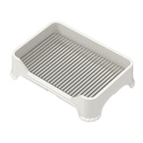 Maxbell Dog Toilet for Small and Medium Dogs Durable Pet Litter Pan Puppy Potty Tray White A