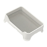 Maxbell Dog Toilet for Small and Medium Dogs Durable Pet Litter Pan Puppy Potty Tray White A