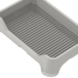 Maxbell Dog Toilet for Small and Medium Dogs Durable Pet Litter Pan Puppy Potty Tray Gray B