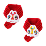 Maxbell Pet New Year Scarf Washable Dog Knitted Scarf for Kitten Puppy New Year Gift