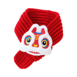 Maxbell Pet New Year Scarf Washable Dog Knitted Scarf for Kitten Puppy New Year Gift