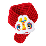 Maxbell Pet New Year Scarf Washable Dog Knitted Scarf for Kitten Puppy New Year Gift