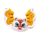 Maxbell Knitted New Year Cat Collar Handwoven Crochet Bib for Kitten Small Dog Puppy Lion dance