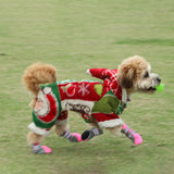 Maxbell 4 Pieces Dog Walking Boots Dog Boots for Puppy Teddy Small Medium Large Dogs L