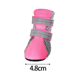 Maxbell 4 Pieces Dog Walking Boots Dog Boots for Puppy Teddy Small Medium Large Dogs XL