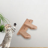 Maxbell Cat Climbing Shelf Wall Mounted Wooden Shelf for Indoor Cats Climbing Kitten 2 Steps