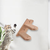 Maxbell Cat Climbing Shelf Wall Mounted Wooden Shelf for Indoor Cats Climbing Kitten 2 Steps