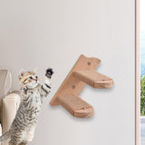 Maxbell Cat Climbing Shelf Wall Mounted Wooden Shelf for Indoor Cats Climbing Kitten 2 Steps