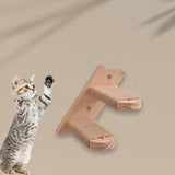 Maxbell Cat Climbing Shelf Wall Mounted Wooden Shelf for Indoor Cats Climbing Kitten 2 Steps