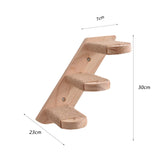 Maxbell Cat Climbing Shelf Wall Mounted Wooden Shelf for Indoor Cats Climbing Kitten 3 Steps