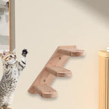 Maxbell Cat Climbing Shelf Wall Mounted Wooden Shelf for Indoor Cats Climbing Kitten 3 Steps