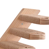 Maxbell Cat Climbing Shelf Wall Mounted Wooden Shelf for Indoor Cats Climbing Kitten 4 Steps