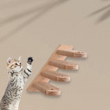 Maxbell Cat Climbing Shelf Wall Mounted Wooden Shelf for Indoor Cats Climbing Kitten 4 Steps