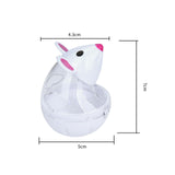 Maxbell Cat Treat Toy Small Cat Food Balls Slow Feeder for Interactive Training Cats White