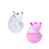 Maxbell Cat Treat Toy Small Cat Food Balls Slow Feeder for Interactive Training Cats White