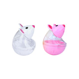 Maxbell Cat Treat Toy Small Cat Food Balls Slow Feeder for Interactive Training Cats White