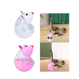 Maxbell Cat Treat Toy Small Cat Food Balls Slow Feeder for Interactive Training Cats White