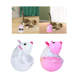 Maxbell Cat Treat Toy Small Cat Food Balls Slow Feeder for Interactive Training Cats White