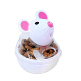 Maxbell Cat Treat Toy Small Cat Food Balls Slow Feeder for Interactive Training Cats White