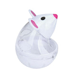 Maxbell Cat Treat Toy Small Cat Food Balls Slow Feeder for Interactive Training Cats White