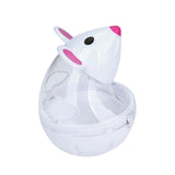 Maxbell Cat Treat Toy Small Cat Food Balls Slow Feeder for Interactive Training Cats White