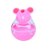 Maxbell Cat Treat Toy Small Cat Food Balls Slow Feeder for Interactive Training Cats Pink